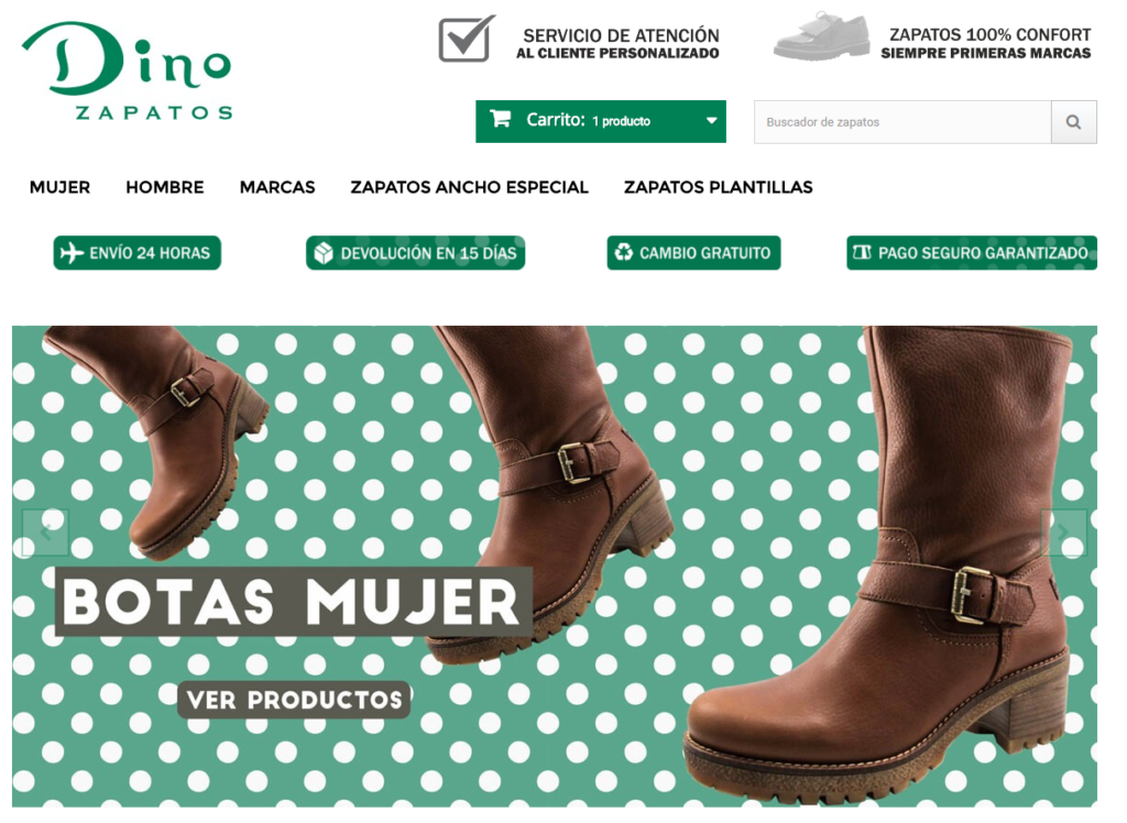 Por qué comprar online en Dino Zapatos