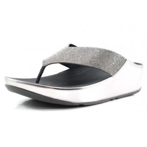 Sandalia Fit Flop Crystall plata